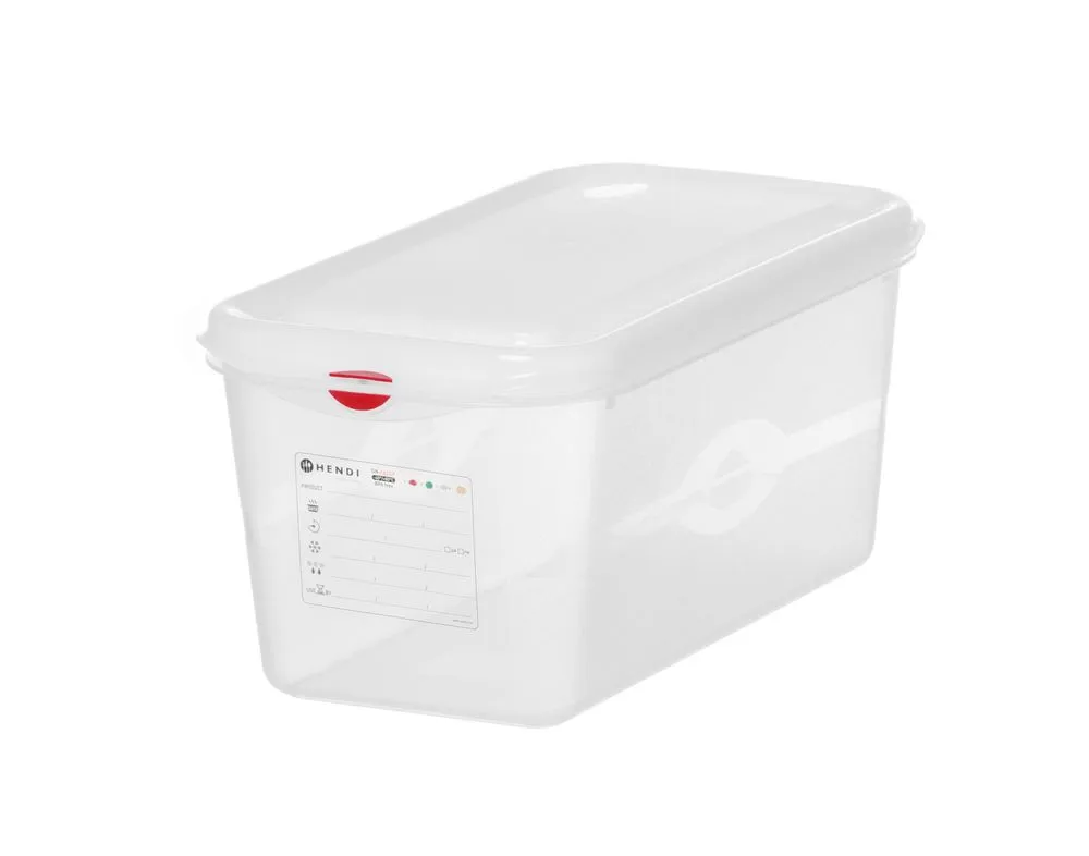 GN-bak 1/3 transparant van PP - 6 L