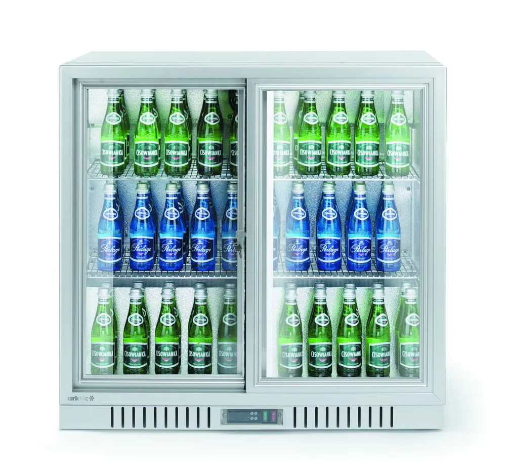 Achterbar Wit - Dubbele Schuifdeuren - 150 L