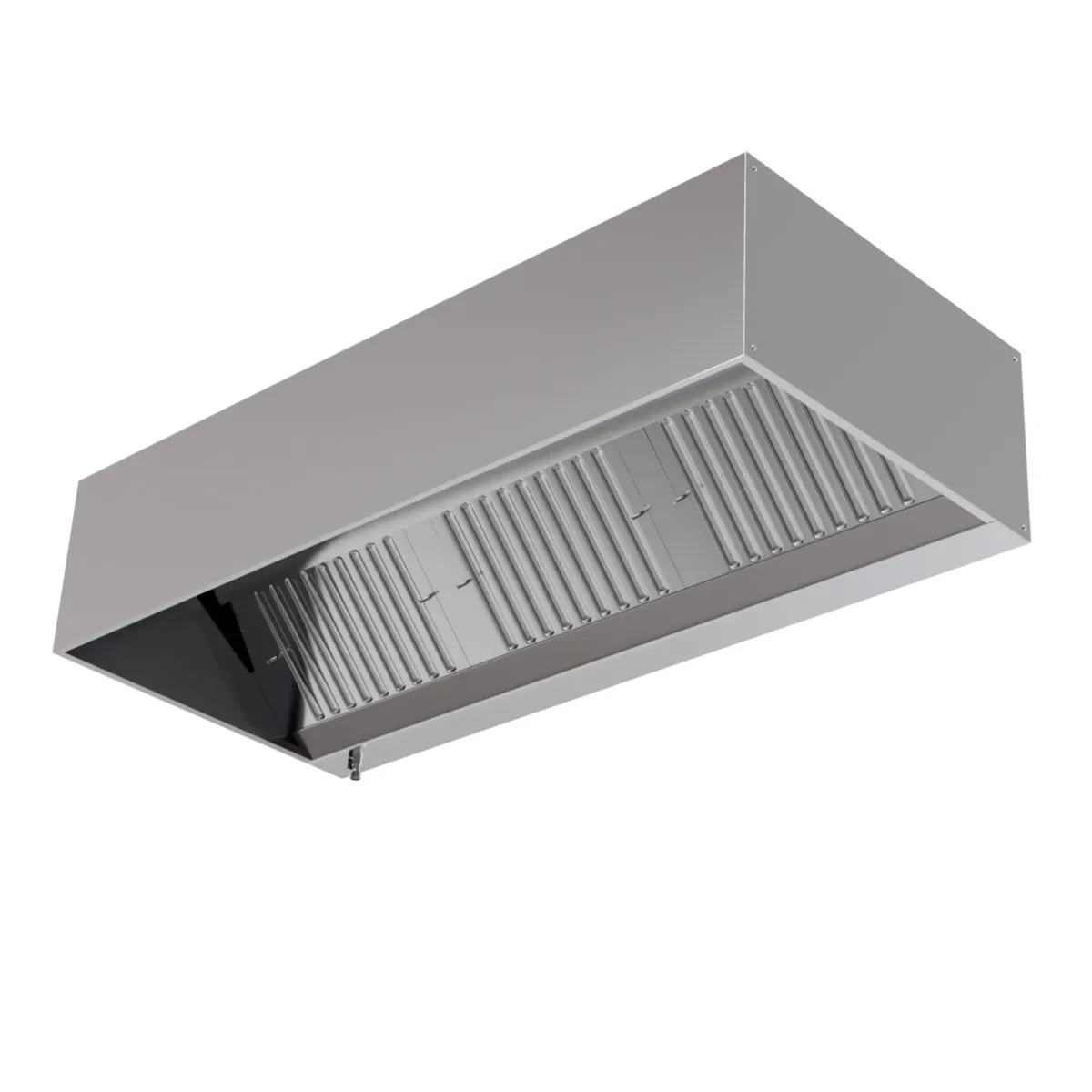 Afzuigkap Kubus Diepte 1100 met Led en Zonder Motor - Lengte 4000