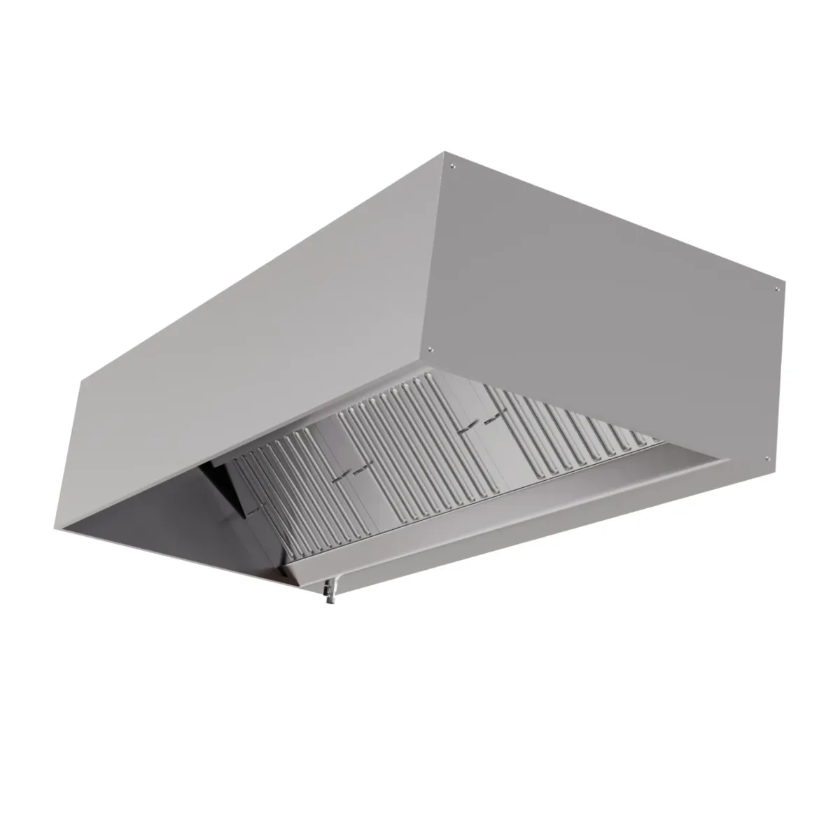 Afzuigkap Kubus Diepte 900 met Led en Zonder Motor - Lengte 3000