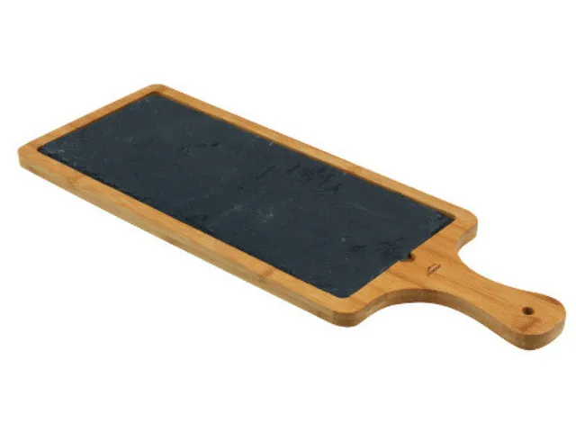 Schoolbord en bamboe 50x18