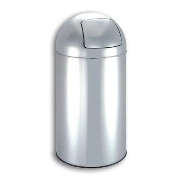 Prullenbak Inox Push 18 L