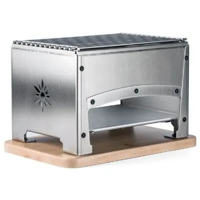 Tafelbarbecue met 2 open haarden