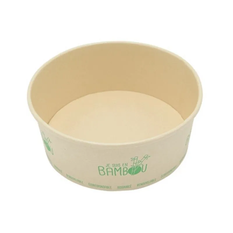 Slakommandje van bamboe - 1300 ml - Set van 50