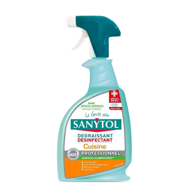 Spray Ontsmettingsmiddel Ontvetter Fresh voor Keuken - 750 ML