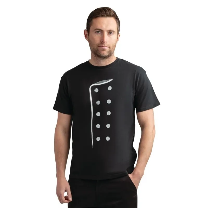 T-shirt Zwart Bedrukt - Maat XL