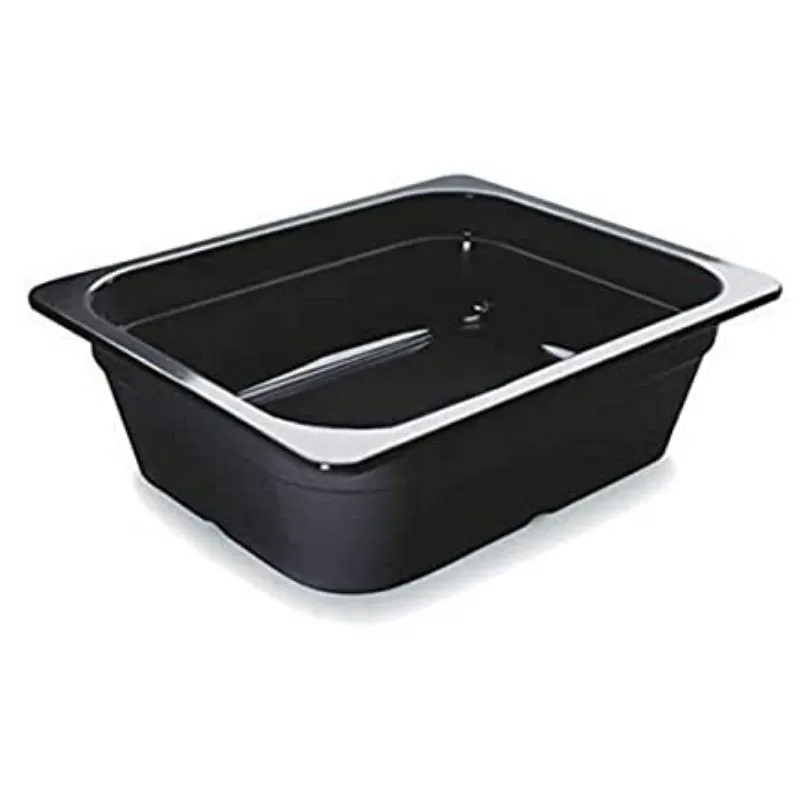 Bak Gastro GN 1/2 Zwart Melamine - Diepte 65 mm - 4,5 L
