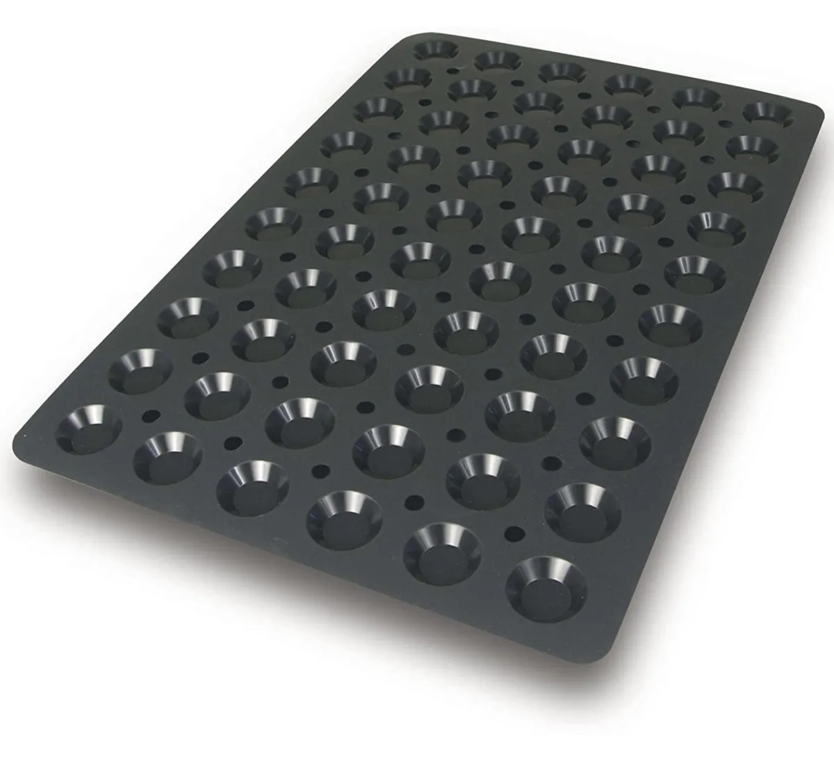 Siliconen taartvorm voor mini-taartjes - 60 stuks