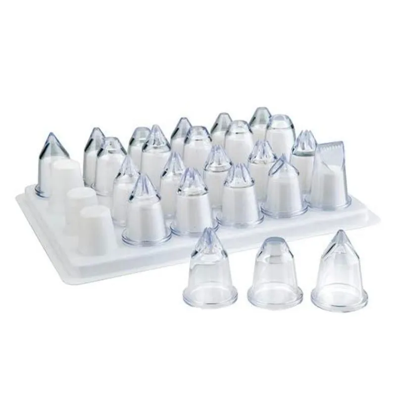 Set van 24 decoratietuiten van acryl
