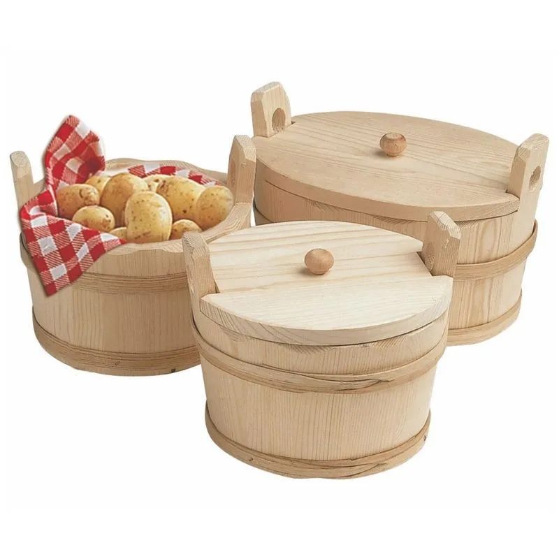 Aardappelmand met deksel - Ø 215 mm