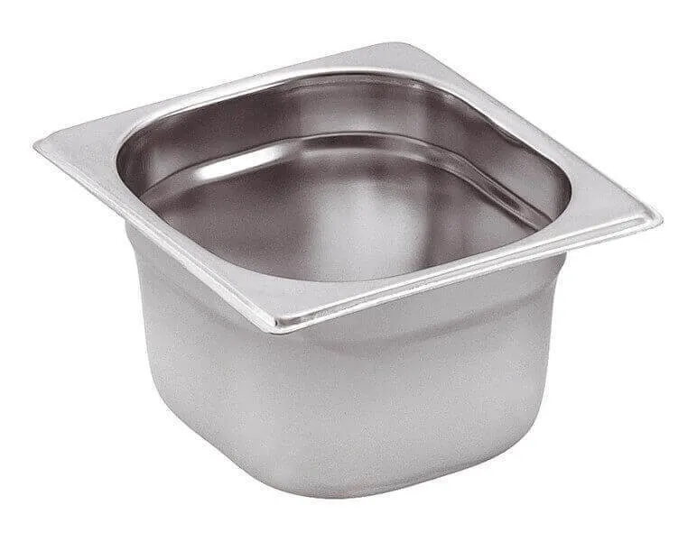 Gastronormbak GN 1/6 RVS - Diepte 65 mm - 1 L