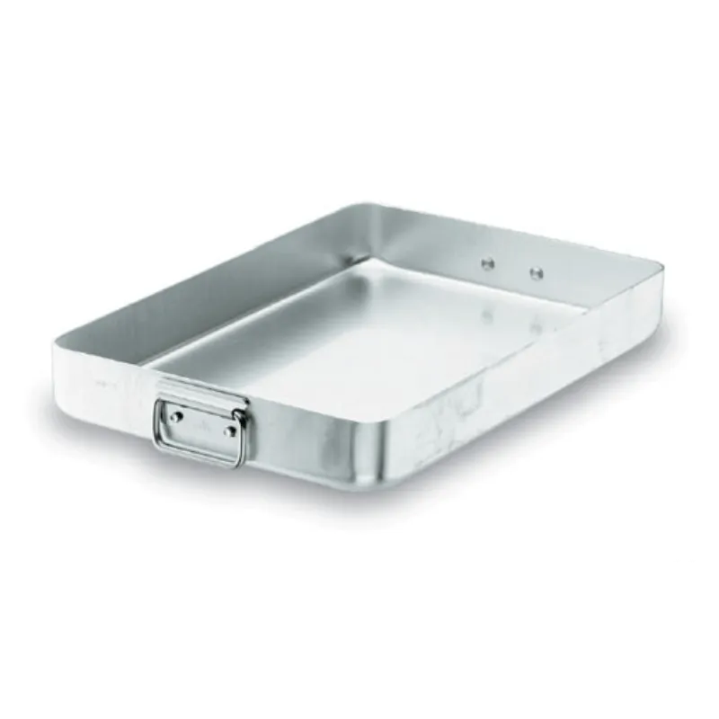Professionele braadslede met aflopende handgreep - Chef-Aluminio - 70 x 45 cm