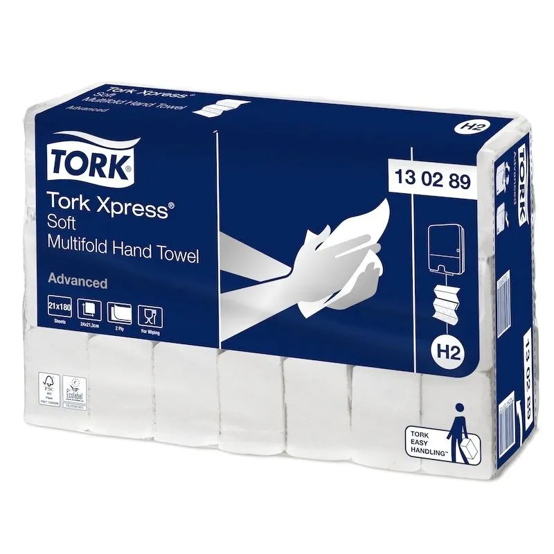 Handdoekjes met zachte Advanced White interfold - Tork Xpress® - 21 x 180 vellen