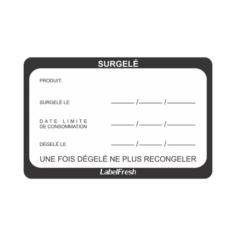 Traceerbaarheidslabel LabelFresh - Diepvries - 70 x 45 mm - Set van 500