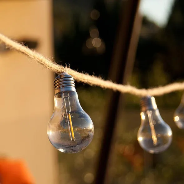 Lichtsnoer voor buiten met filamentlampen 7.7 m - Fantasy Cord