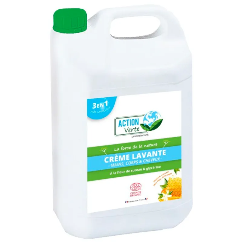 Hand-, lichaams- en haarreinigende gel - Oranjebloesem en honinggeur - 5 L