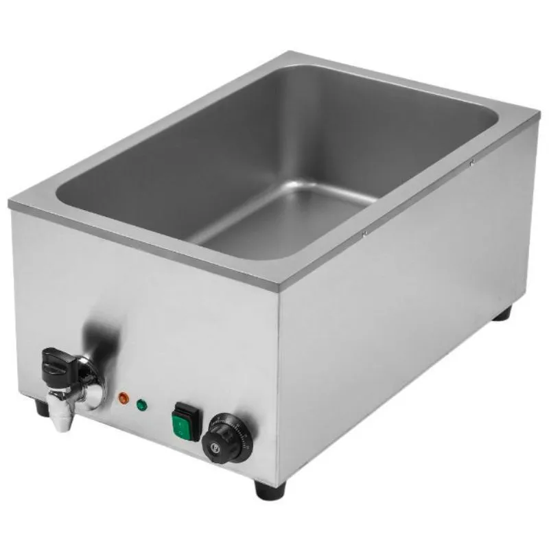 Professionele Bain-Marie GN 1/1 20 L 1200 W, RVS, Thermostaat 25-85 °C, Aftapkraan