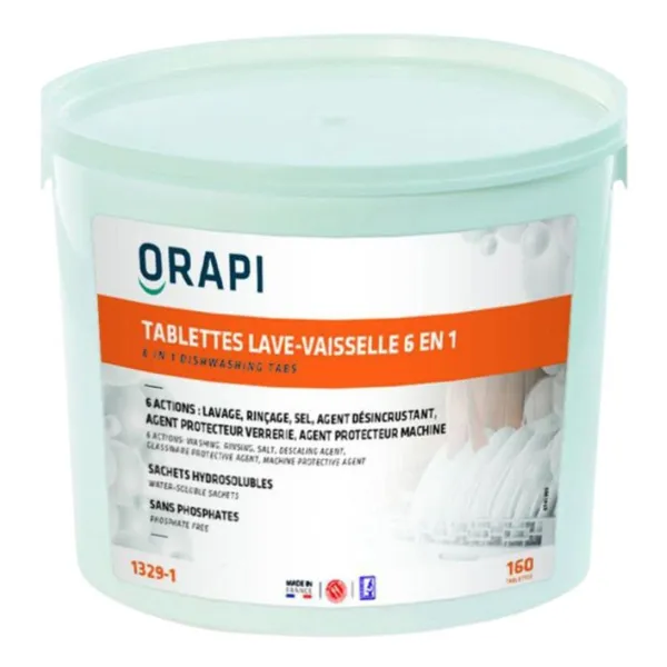 Tabletten voor Vaatwasser 6 in 1 - 160 Tabletten van 15 g