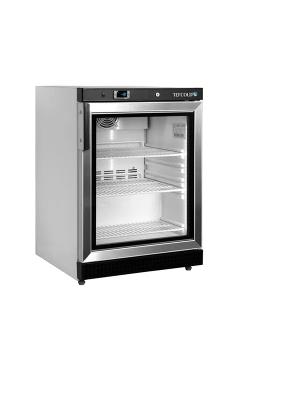 Geventileerde Glazen Negatieve Koelkast - Wit - 120 L