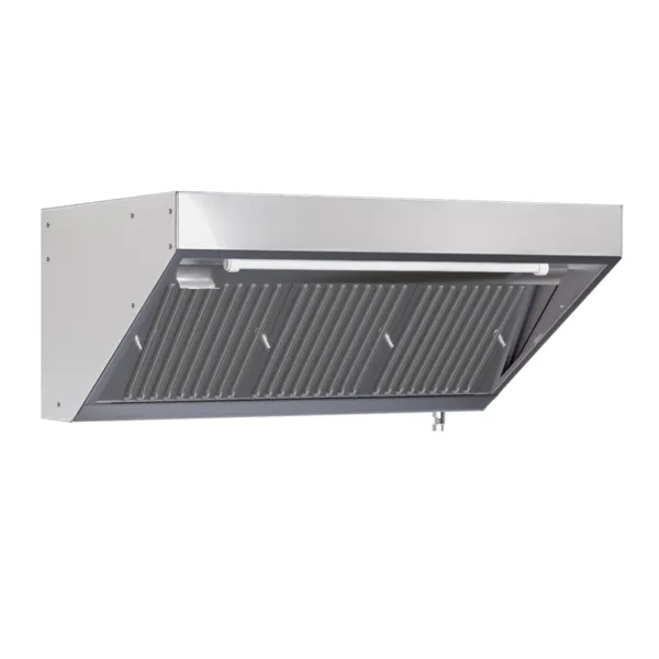 Afzuigkap Snack Diepte 900 met Led en Zonder Motor - Lengte 1600