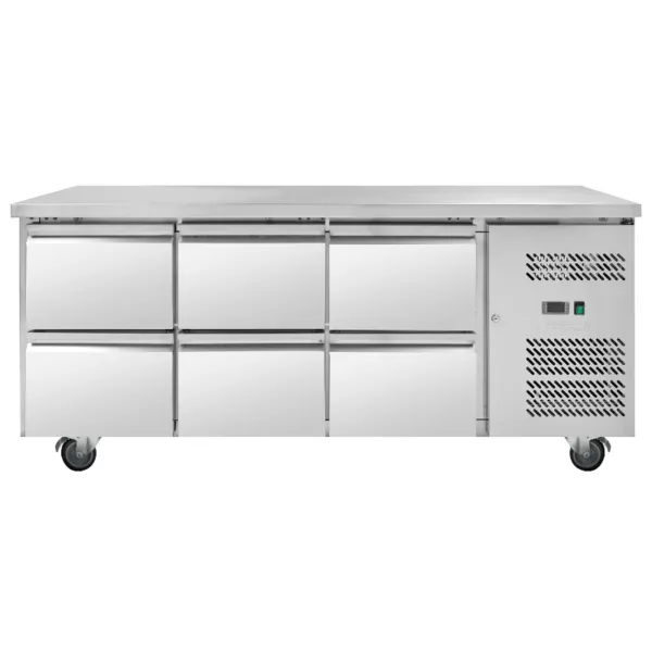 Positieve Koelwerkbank - 6 Laden
