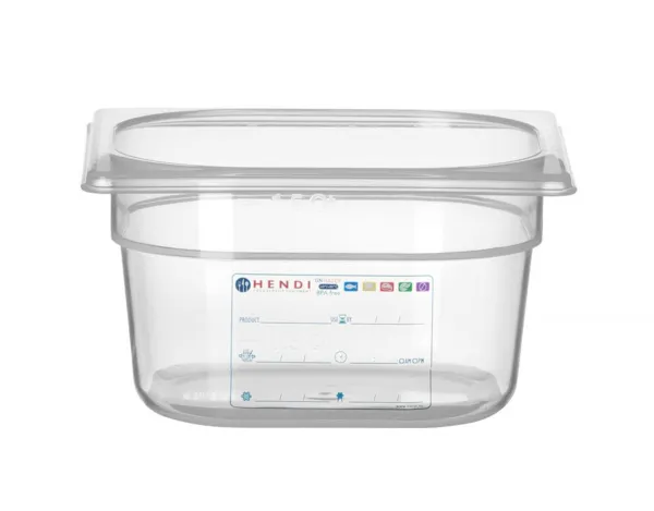 Opslagcontainer Gastronorm GN 1/6 - 1,6 L - H 100 mm