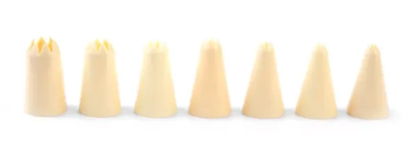 Set van 7 gekartelde doppen