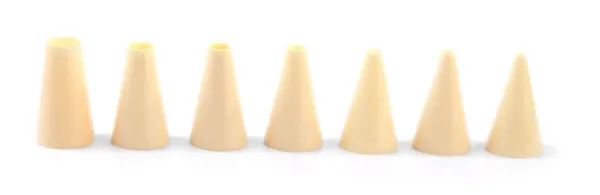 Set van 7 gladde doppen