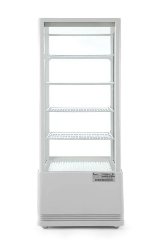 Koelkast met witte glazen deuren aan 4 zijden - 98 liter