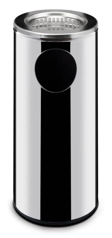 Prullenbak met asbak - 240 mm diameter