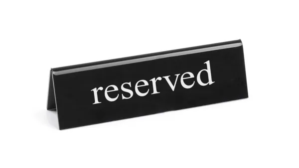 Tafelstandaard "gereserveerd"