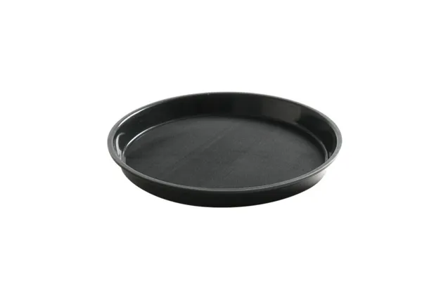 Ronde Serveerschaal met Hoge Rand van Polypropyleen - Zwart - Diameter 320 mm