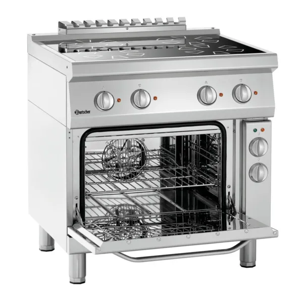 Vier elektrische kookplaten 700 - Met elektrische oven