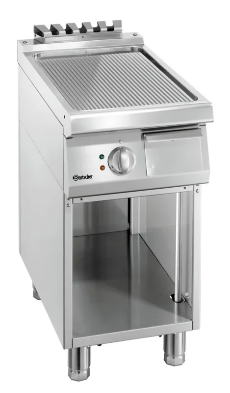 Plaatgrill met geribbeld oppervlak Breedte 400 mm - Elektrisch