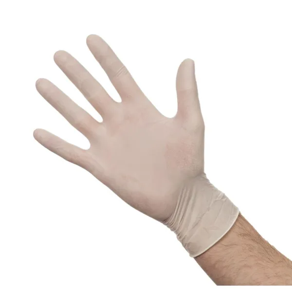 Gepoederde latex handschoenen - Maat M - Pak van 100