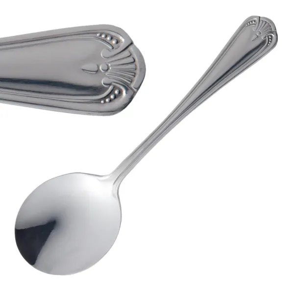 Ronde Jesmond RVS Soeplepel - Set van 12