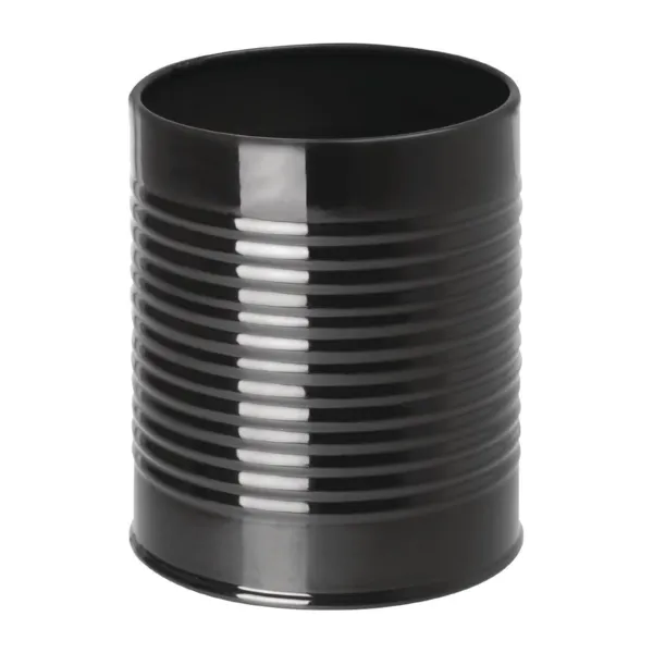 Container Blikje van Zwart Staal - Ø 90mm