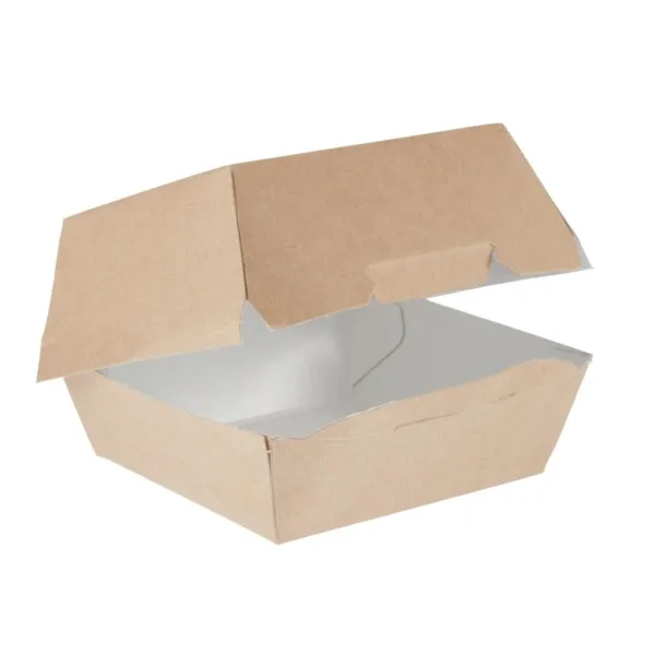 Composteerbare standaard Kraft Burgerdozen - L 108mm - Set van 250