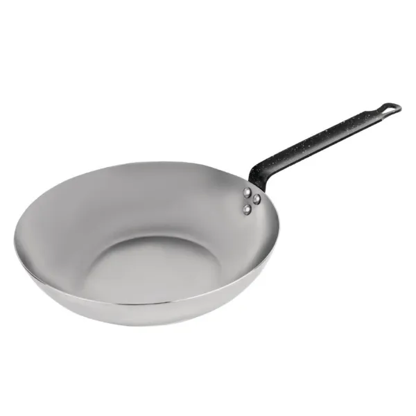 Wok van koolstofstaal 28 cm