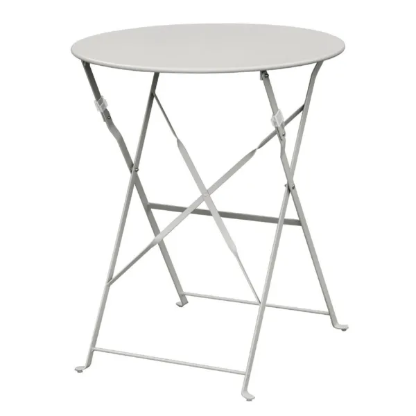 Tuintafel van staal - grijs