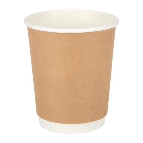 Dubbelwandige Kraft Bekers - 225ml - Set van 25
