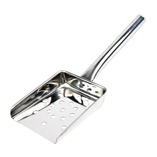 Frietlepel geperforeerd - 260 x 90 mm