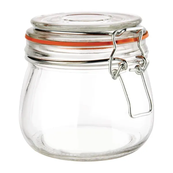 Inmaakpot met clip 500 ml