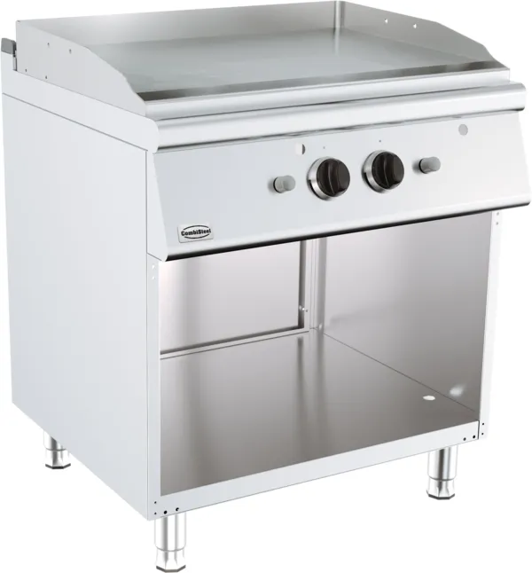 Gasplancha met gladde plaat Serie 700 - 800 x 700 mm