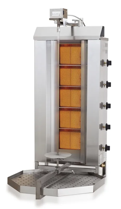 Gas Kebab Grill - 5 Verwarmingszones