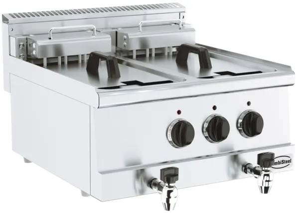 Elektrische friteuse om neer te zetten - 600 - 2 x 10 L