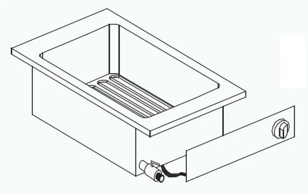 Inbouw Elektrische Friteuse Drop-In - 10 L