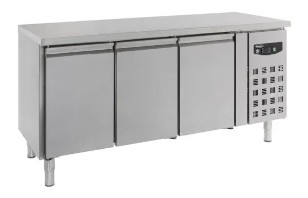 Positieve Koelwerkbank GN 1/1 met 3 Deuren - 417 L