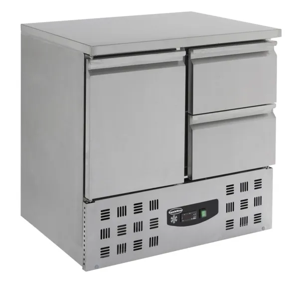 Compacte Positieve Koelkasttafel - 1 Deur en 2 Laden - 257 L
