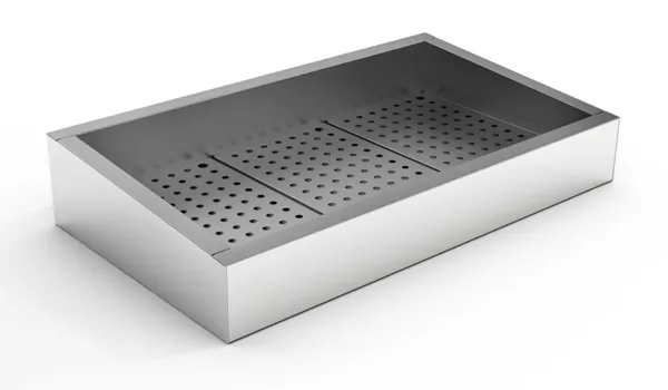 Ingebouwde IJsblokjesbak met Schuine Drop-In en Zijafvoer - 3/1